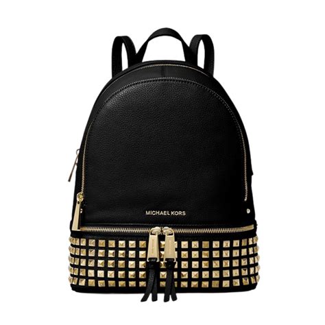 michael kors rhea pebble leather backpack|Michael Kors clear backpack.